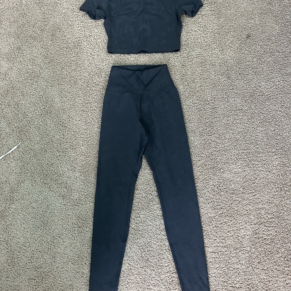 BuffBunny Black Pants & Top Set
